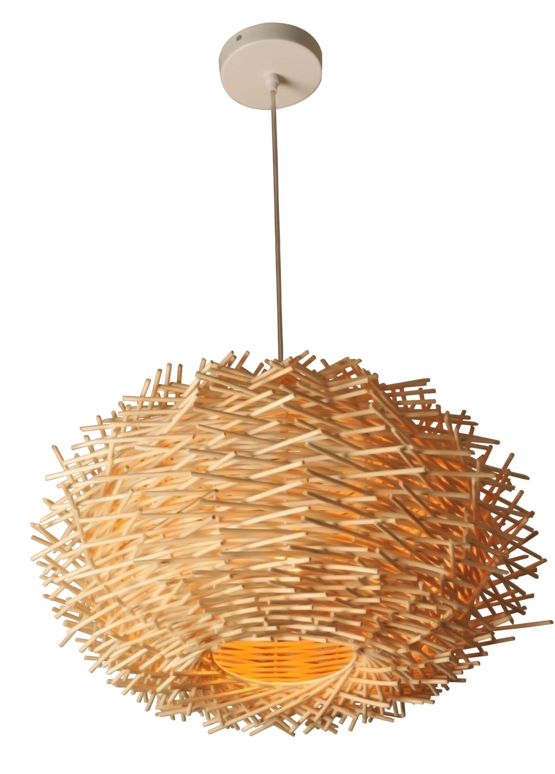 Suspension en osier CACTUS