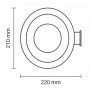 Luminaire LED solaire d'extérieur capteur