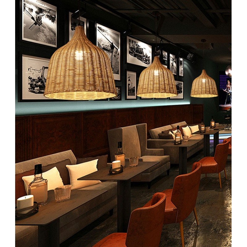 Luminaire suspendue osier restaurant Luminaire suspendue osier restaurant