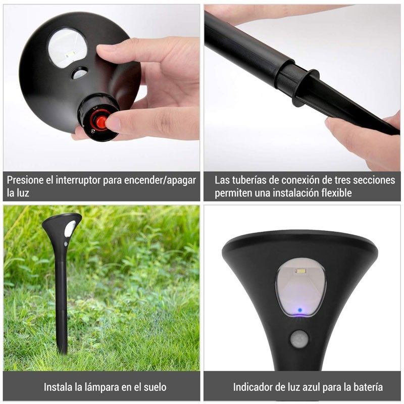 Balise solaire LED avec capteur PIR Balise solaire LED avec capteur PIR