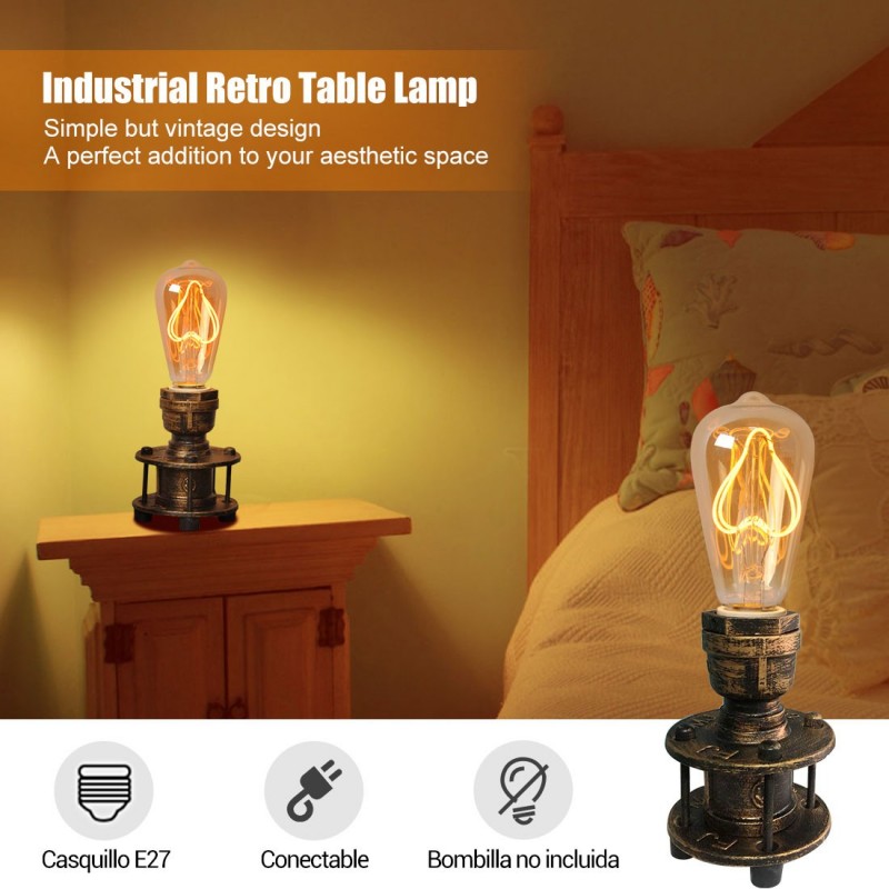 Lampe bureau métal vieilli Lampe bureau métal vieilli