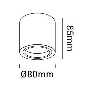 dimensions support spot GU10