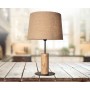 Lampe de table bois et abat-jour