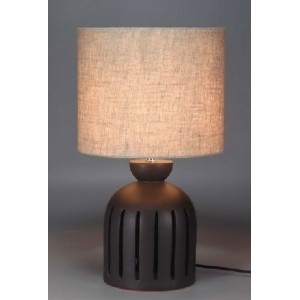 Lampe de table céramique noire