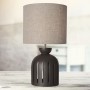 Lampe meuble céramique et abat jour