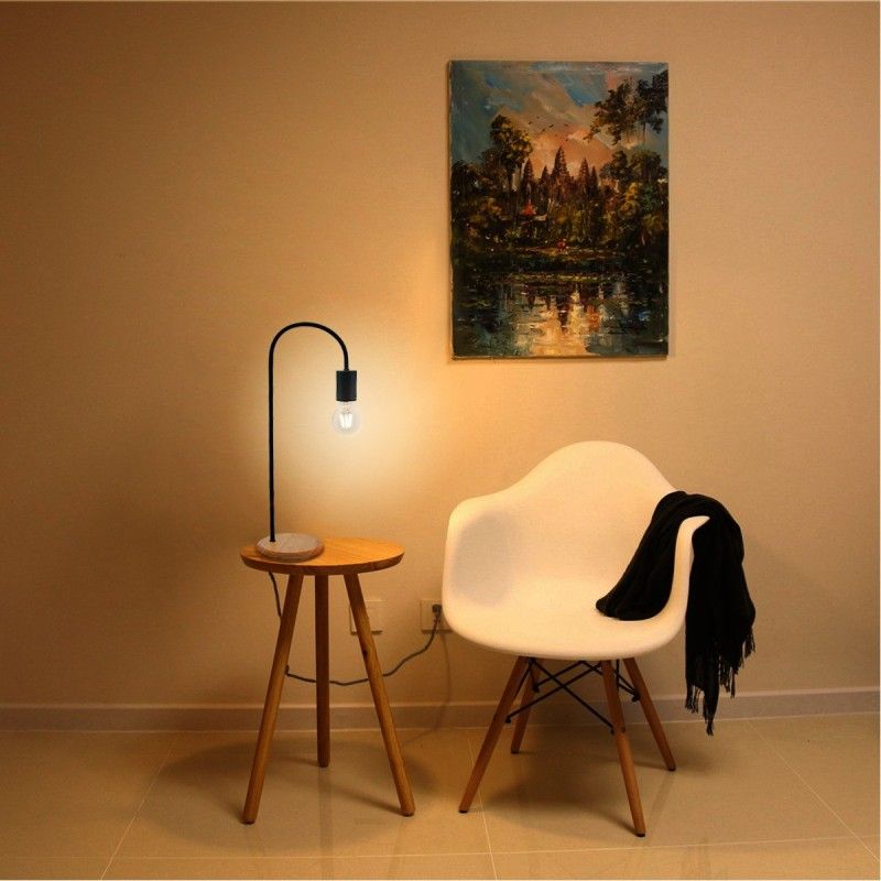 Lampe de table bois salon Lampe de table bois salon