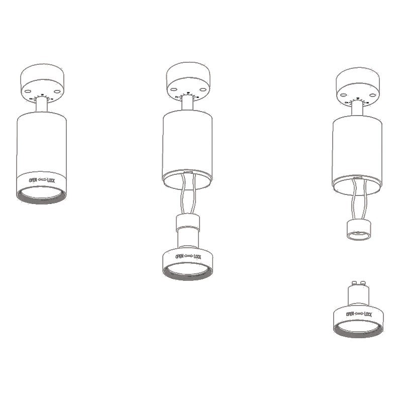 lampe saillie LED Orientables GU10 lampe saillie LED Orientables GU10