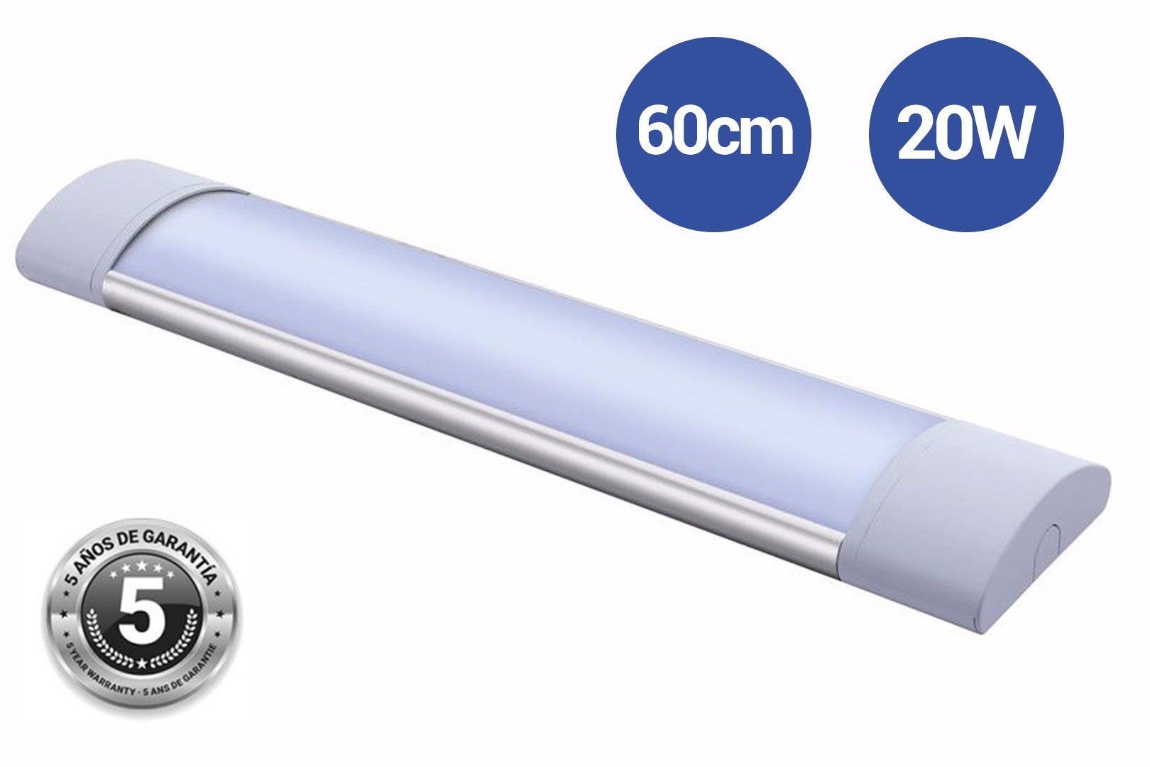 Linéaire LED 20W 60cm CCT avec capteur micro-ondes