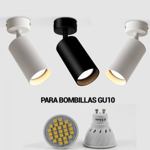Spot LED pour ampoule GU10 Orientable 360º