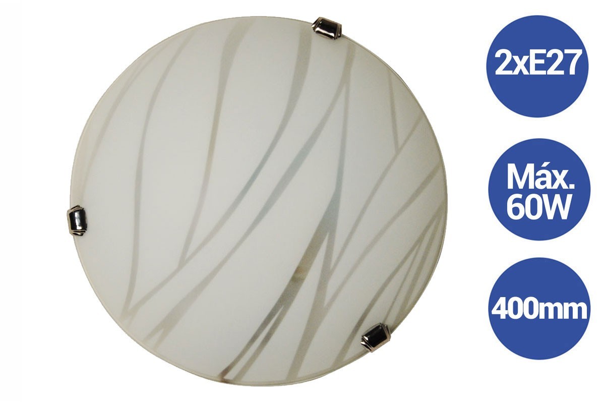 Applique murale Luna Piena CR3 2xE27