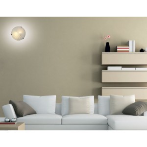 Lampe murale ronde verre salon