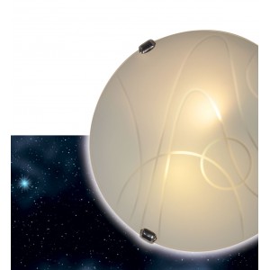 Lampe saillie verre opaque constellation