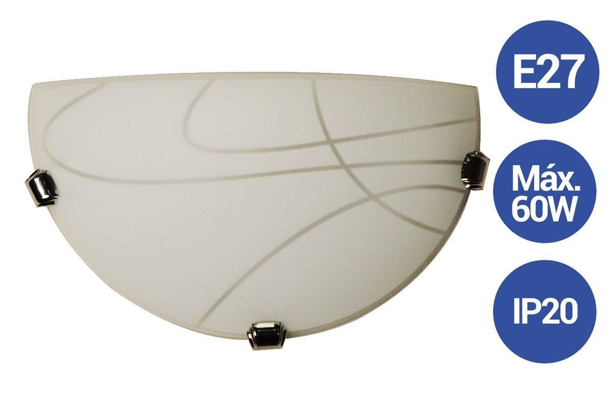 Applique murale Mezza Luna CR2 E27