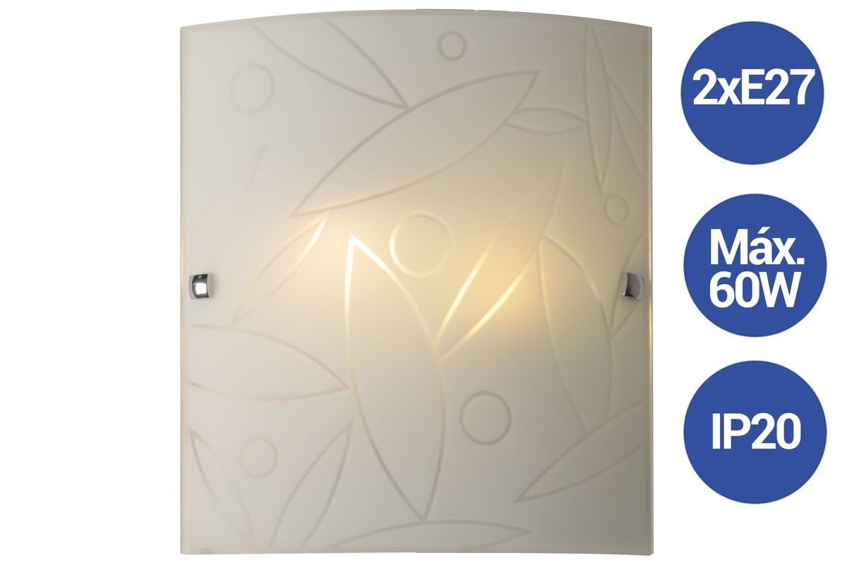 Applique murale en verre Pezzo di luna CR2 2xE27