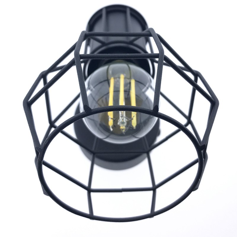 Applique murale cage métal E14 Applique murale cage métal E14