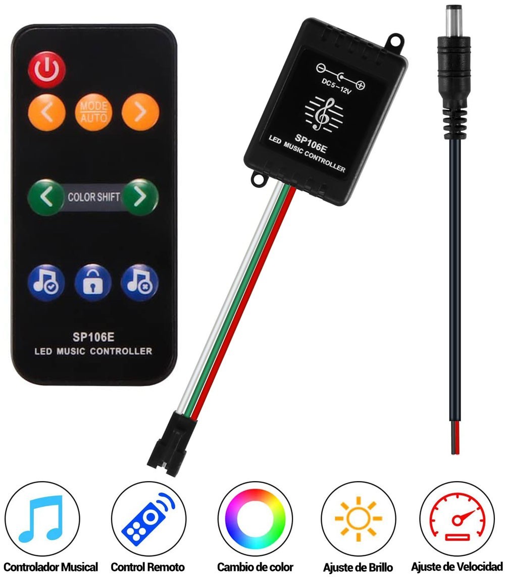 Contrôleur musical ruban LED RGB 9 touches