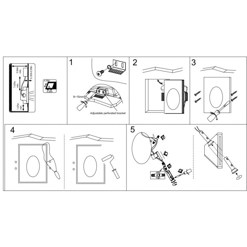 Montage applique LED encastrable Montage applique LED encastrable