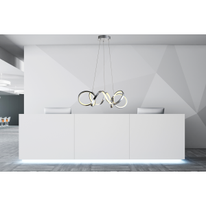 Suspension LED aluminium cuisine