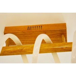 plafonnier design bois