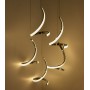 Lampe suspendue LED design torsade