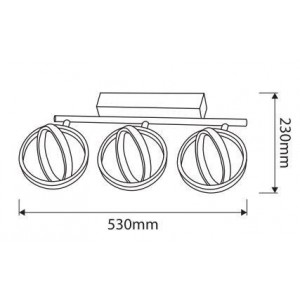 plafonnier LED anneaux
