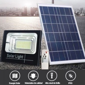 Projecteur LED solaire 60W avec télécommande