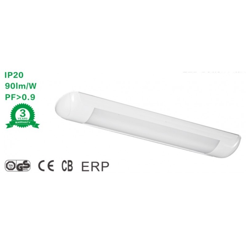 Réglette LED 60cm 16W 220V IP20 à bon prix