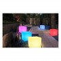 Cube LED lumineux RGBW en résine 40cm 5W IP65 sans fil