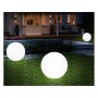 Boule lumineuse LED RGBW 60cm en résine blanche 5W IP65 sans fil Boule lumineuse LED RGBW 60cm en résine blanche 5W IP65 sans fil