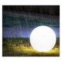 Boule lumineuse LED RGBW 60cm en résine blanche 5W IP65 sans fil Boule lumineuse LED RGBW 60cm en résine blanche 5W IP65 sans fil