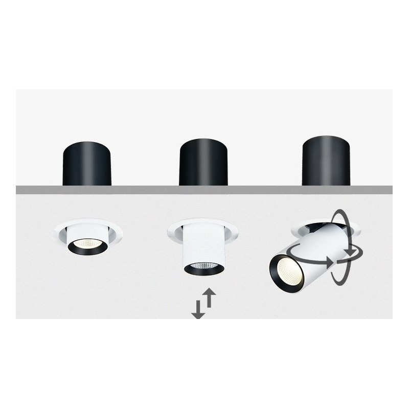 Spot LED encastrable extractible 7W Spot LED encastrable extractible 7W