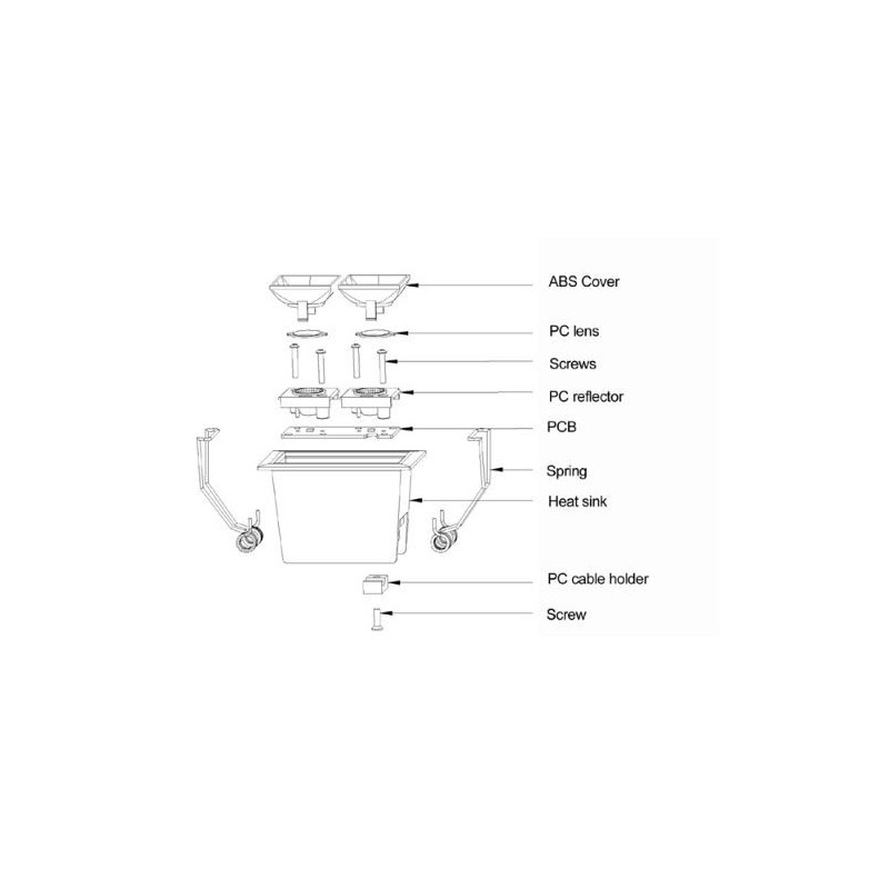 composition spot led encastrable composition spot led encastrable