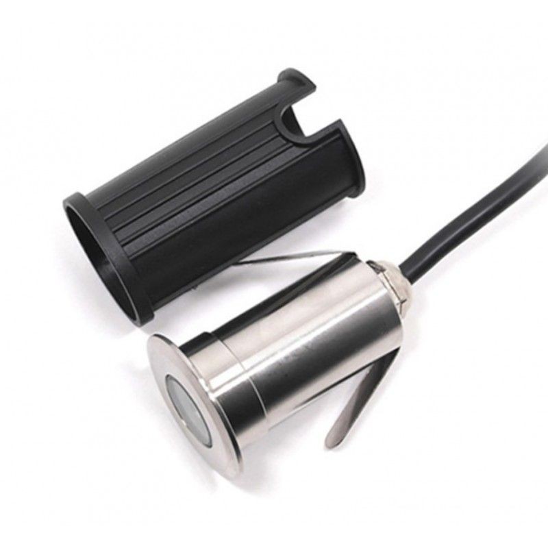 Spot LED encastrable au sol 1,5W 12V-DC IP67 3000K Spot LED encastrable au sol 1,5W 12V-DC IP67 3000K