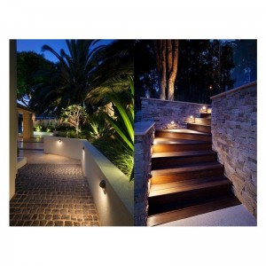 Kit 6 spots LED encastrables 0,4W IP67 pour escalier