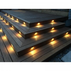 Kit 6 spots LED encastrables 0,4W IP67 pour escalier