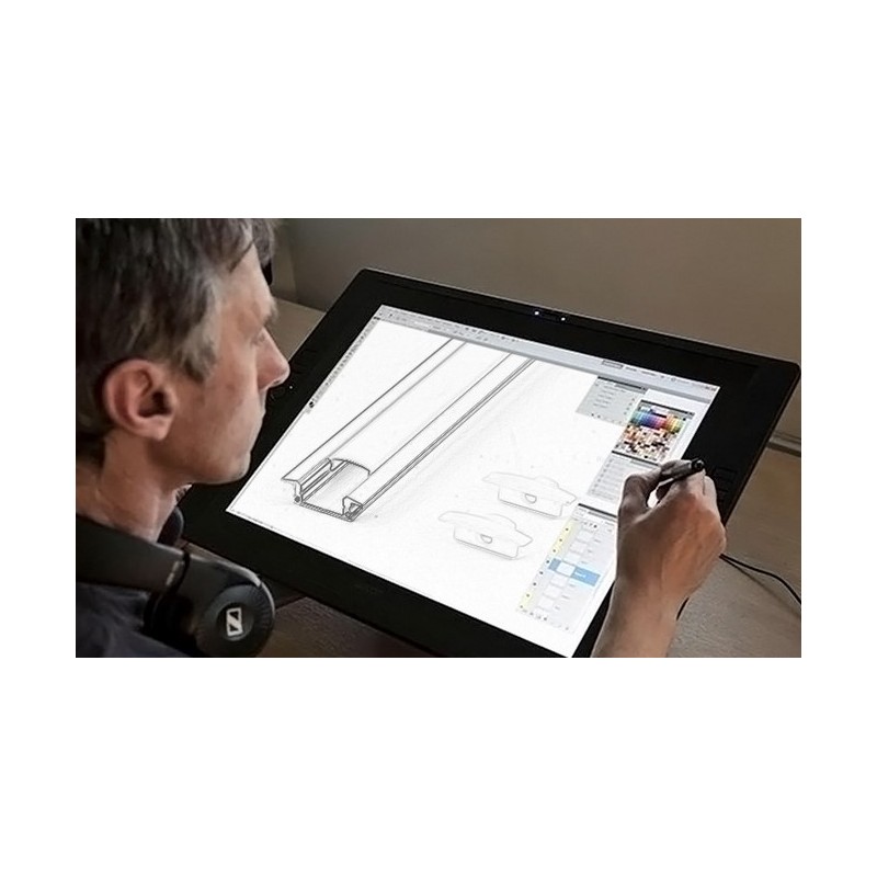 diffuseur noir pour ruban led