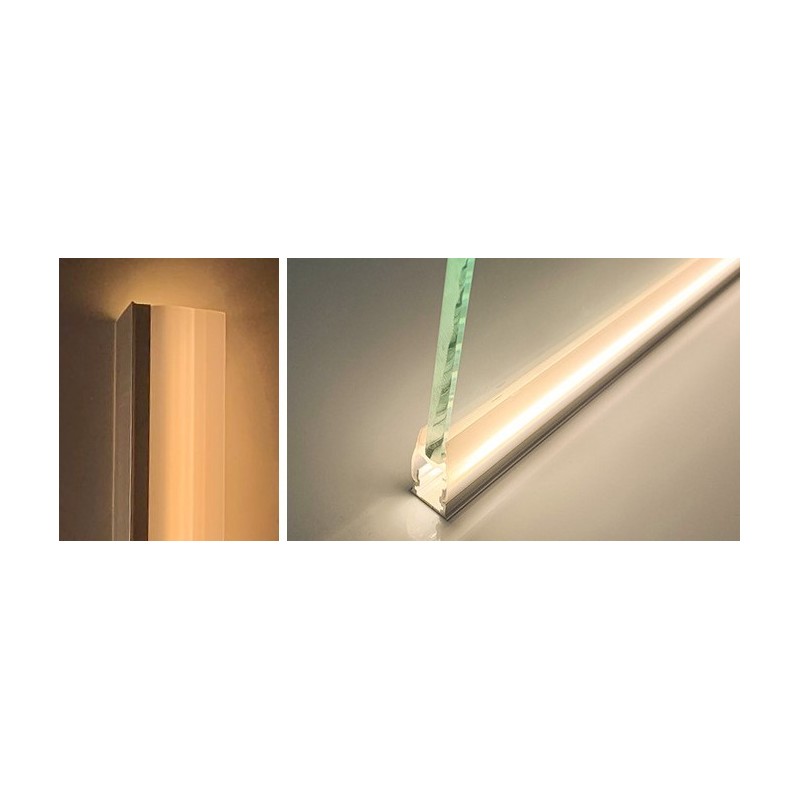 Profilé aluminium pour verre et étagère 25x14mm Profilé aluminium pour verre et étagère 25x14mm