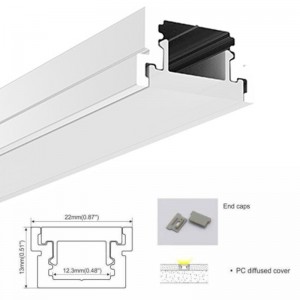 profilé aluminium au sol