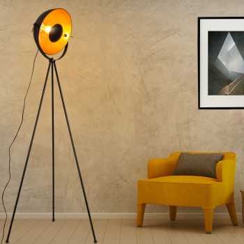 Lampe sur pied tripode Galilen E27