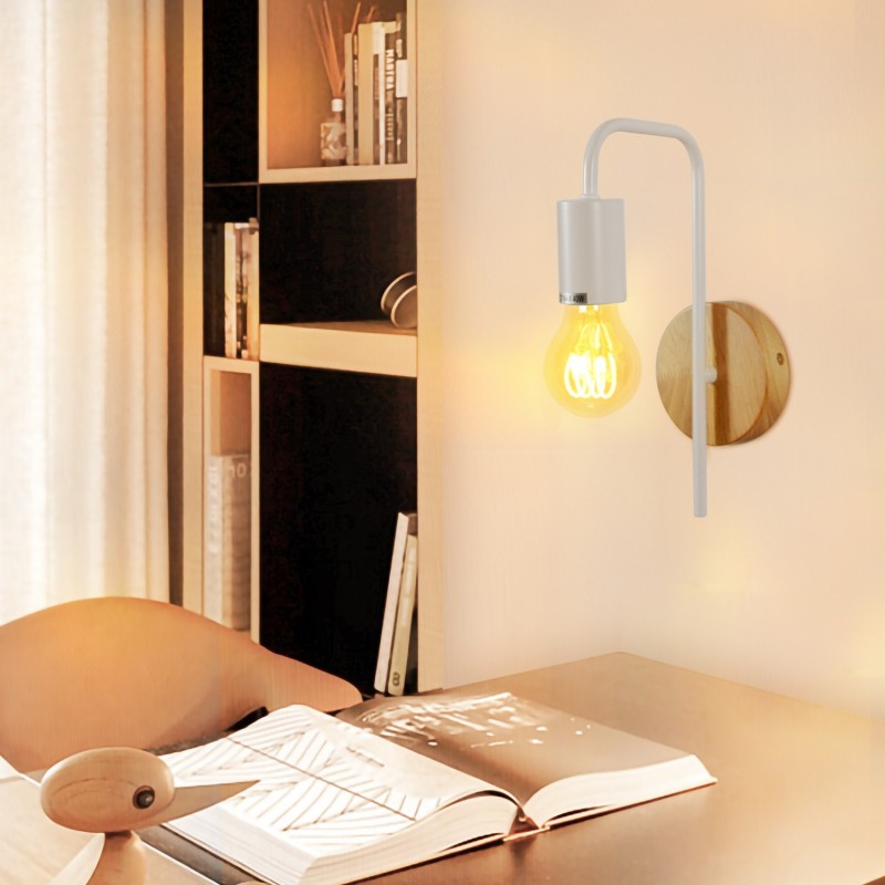 Lampe saillie originale bois bureau Lampe saillie originale bois bureau