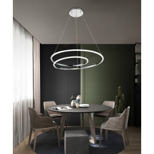 Suspension LED spirale salle a manger
