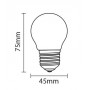 Ampoule LED E27 6W G45 filament retro Ampoule LED E27 6W G45 filament retro