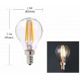 Ampoule LED E14 4W G45 Filament "Clear" Ampoule LED E14 4W G45 Filament "Clear"