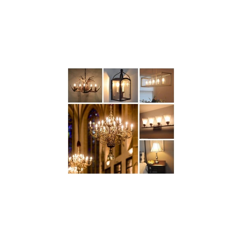 Applications de l'ampoule E14 C37 Applications de l'ampoule E14 C37