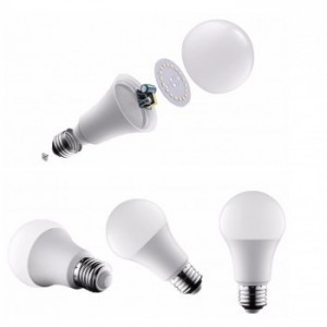 Ampoule LED standard avec culot standard E27, conso. de 15W