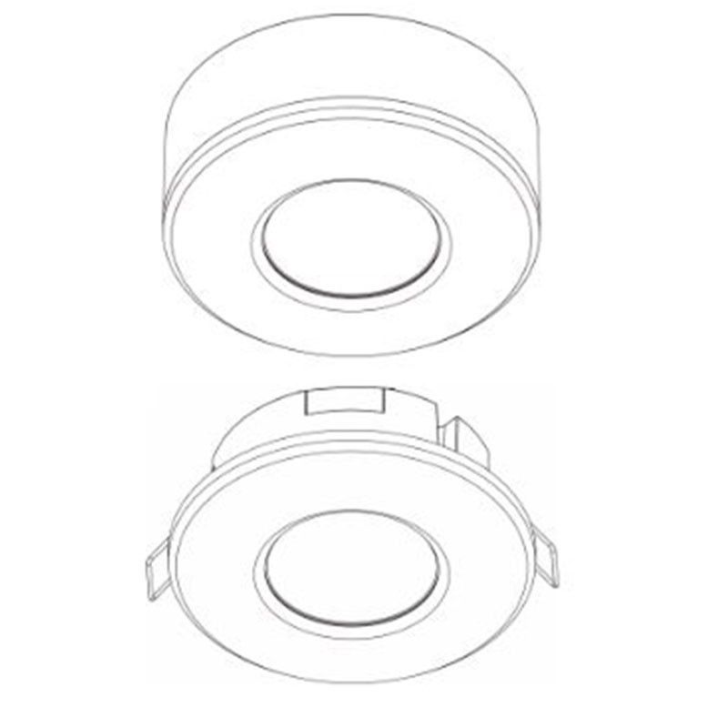 Capteur de mouvement infrarouge 2 en 1 (surface/encastrable) Capteur de mouvement infrarouge 2 en 1 (surface/encastrable)
