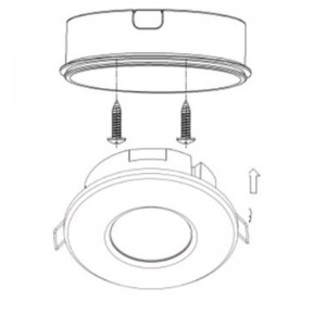 Capteur de mouvement infrarouge 2 en 1 (surface/encastrable)