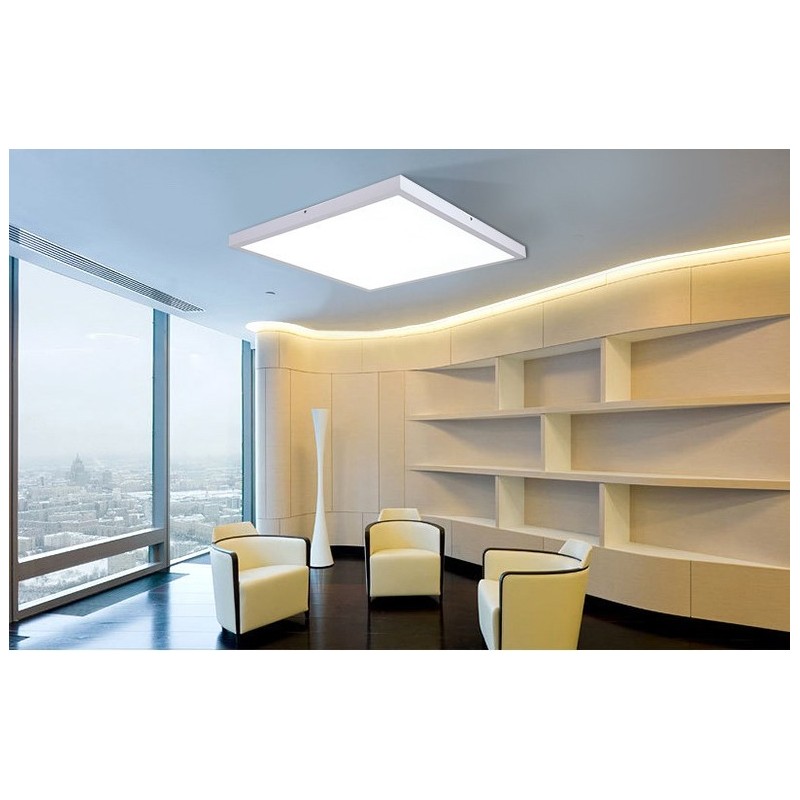 Panneau LED 60x60 40W 4000lm UGR18 prismatique kit saillie