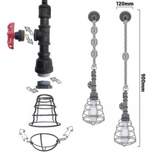 lampe suspendue tuyau