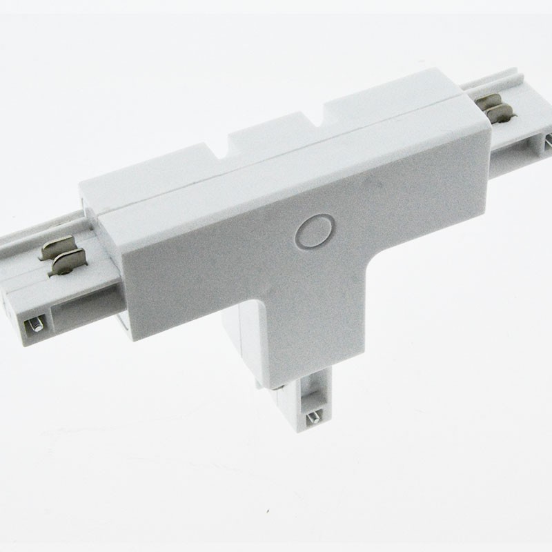 Connecteur en "T" rail électrifié 3 phases Connecteur en "T" rail électrifié 3 phases